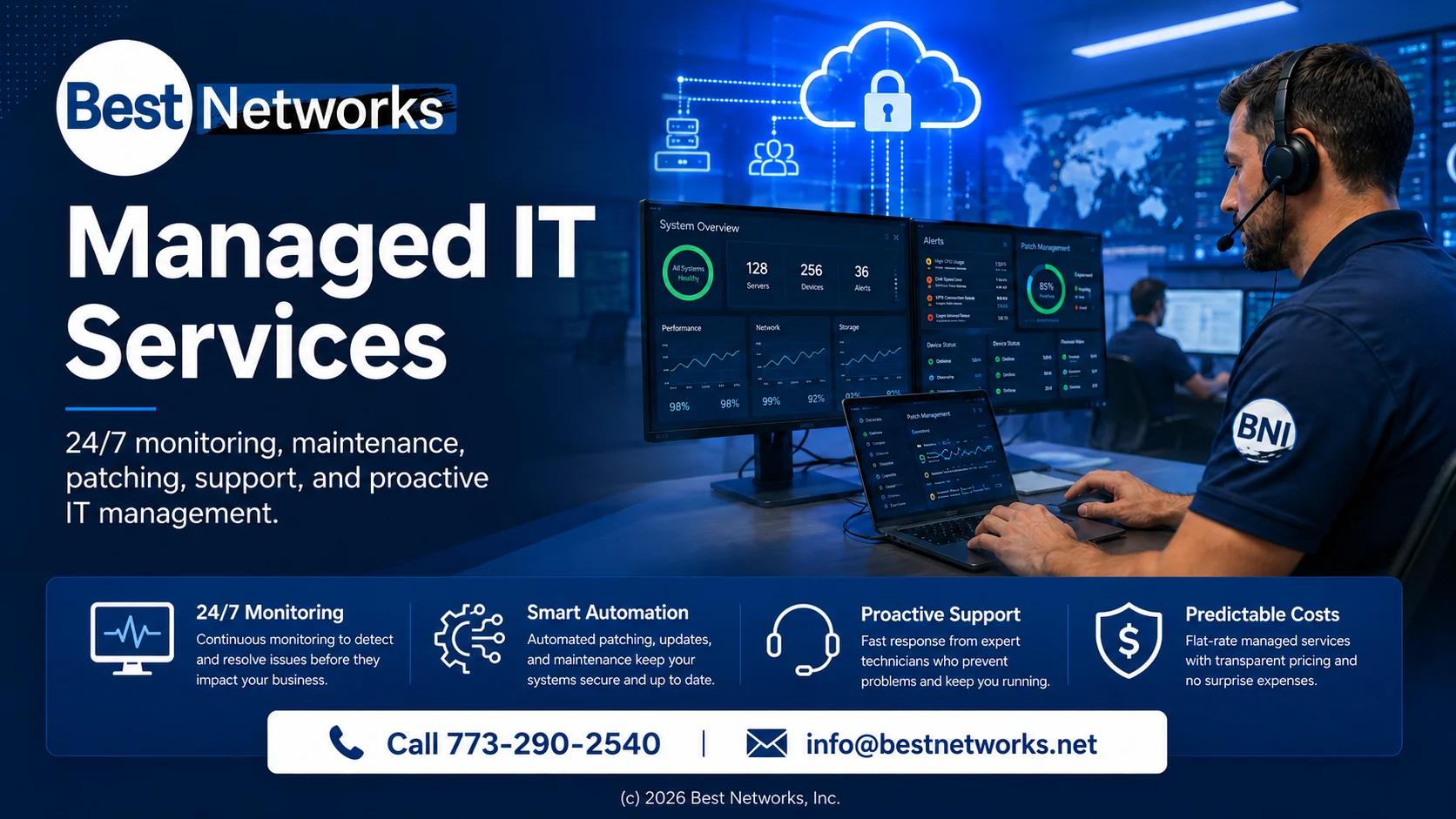 Best Networks managed IT services monitoring and support